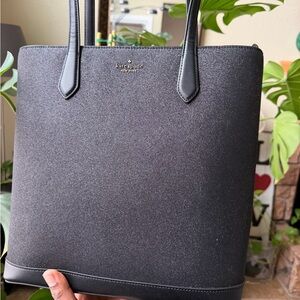 Kate Spade Black Metallic Tote
